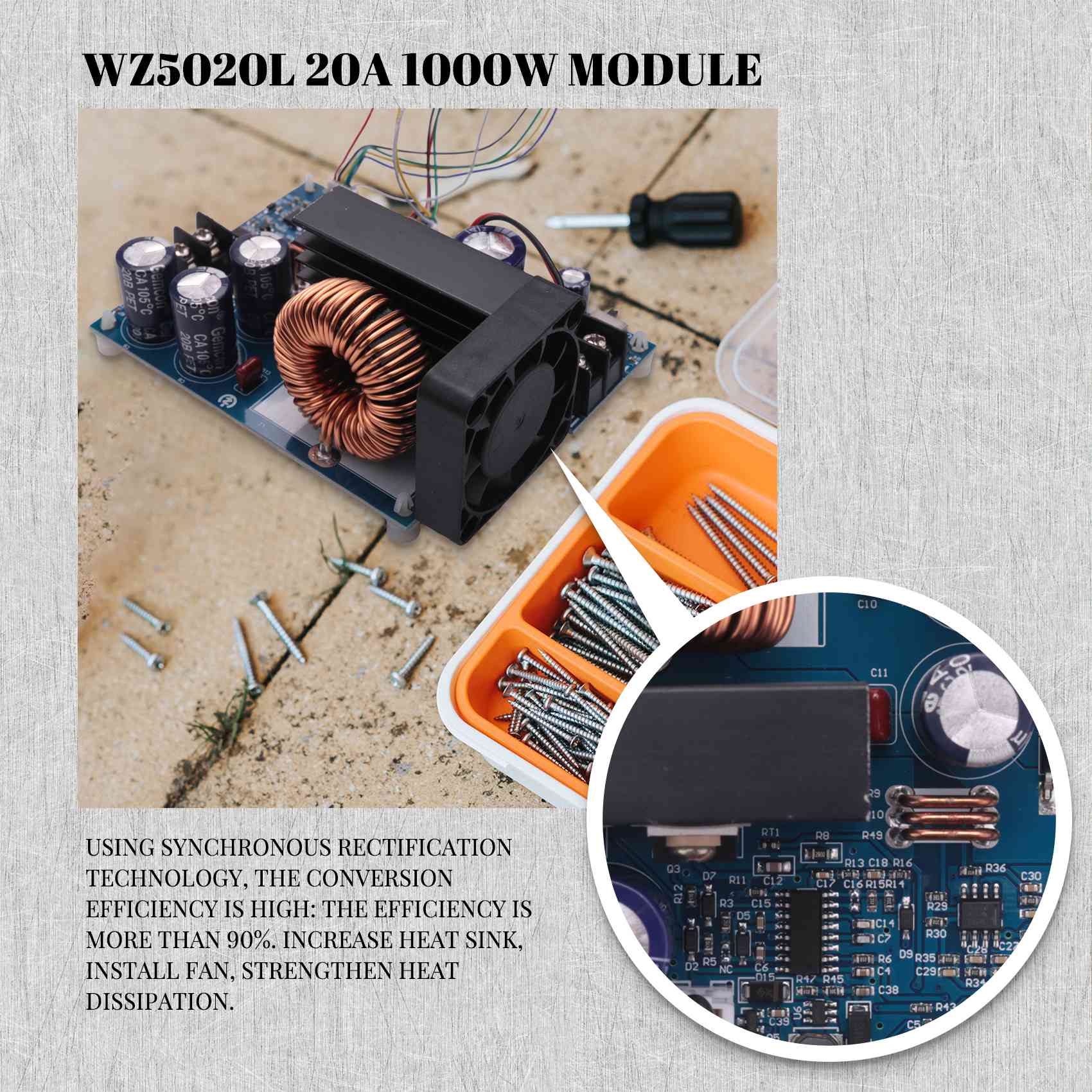 퍼서버링- WZ5020L 20A 1000W DC DC  - Step Down Dc Power Supply Module 1000W 리뷰 및 가격