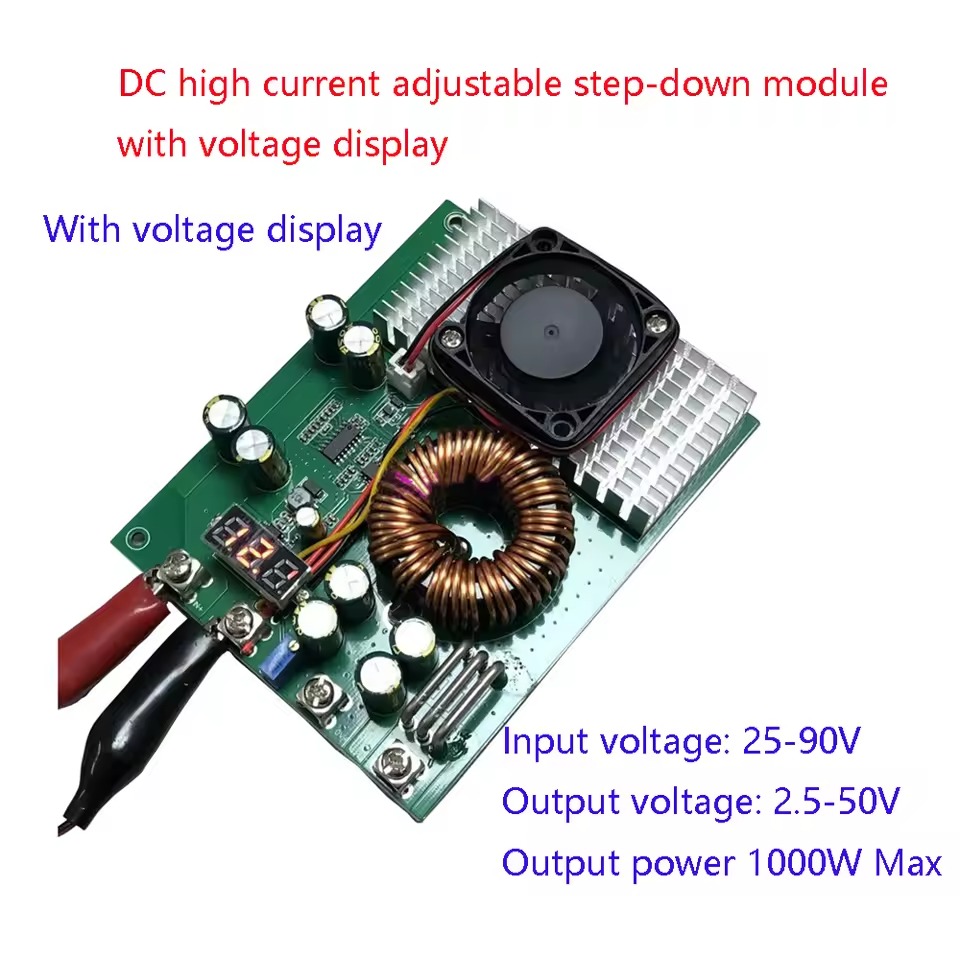 1000W 50A 스텝다운 모듈 DC 25V-90V에서 - Step Down Dc Power Supply Module 1000W 리뷰 및 가격